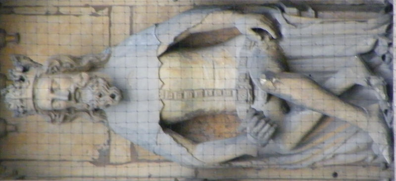 Lincoln Cathedral - St Mary gallery of kings carved 1350-80